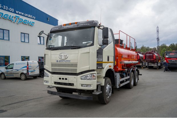 Автотопливозаправщик АТЗ 12-2Б УСТ 5453 FAW 3250 (6х4) КБ 3800 ДОПОГ