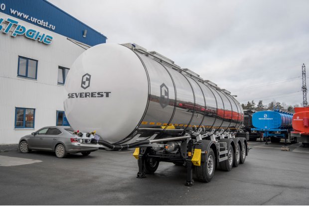 Полуприцеп цистерна SEVEREST для пищевых жидкостей ППЦПТ 27КТ-42ЛЛ-4