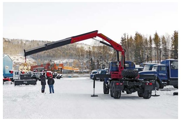 Тягач Урал 4320-1912-60 сдвоенная кабина с КМУ Palfinger РK-15500А