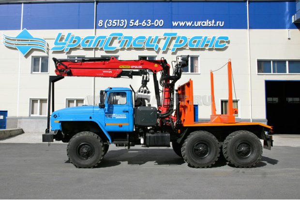Лесовозный тягач Урал с ГМ Epsilon M100L97