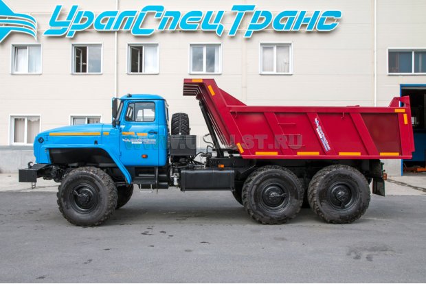 Вариант исполнения - Cамосвал Урал 58312A (55571) с задним бортом