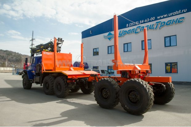 Лесовоз с VM10L74 Урал М 5557-72Е5 + Роспуск лесовозный ПРЛ 11-УР УСТ 94652
