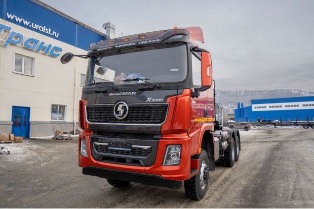 Седельный тягач УСТ 5453 SHACMAN (ШАКМАН) SX42586V385 (6х6) шины 315/80R22.5, ДОПОГ гидрофикация