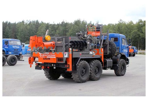 Буровая установка камаз с КМУ SOOSAN SA040C