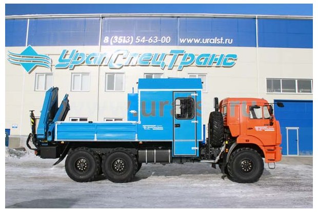 Автофургон Камаз с КМУ