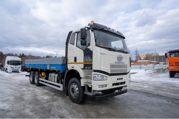 Бортовой автомобиль, УСТ 5453 FAW 3250 (6х4), ДОПОГ, полог, КБ 4800