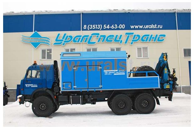 Автофургон Камаз с КМУ