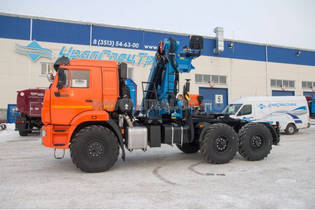 Седельный тягач с КМУ ИМ-240 УСТ 54531Т Камаз 53504-6030-50