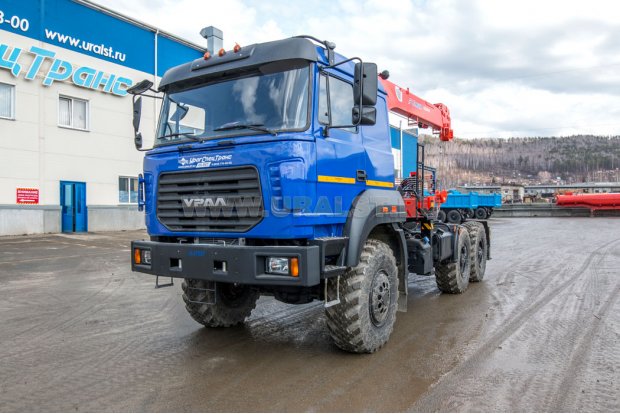Седельный тягач с КМУ KS-1256G-II УСТ 5453 Урал 44202-82Е5
