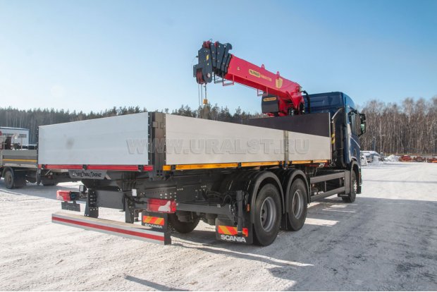 Бортовой с КМУ ИТ 180 Scania