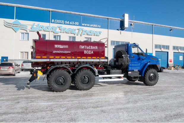 Автоцистерна АЦПТ-8НО УСТ 5453 Урал NEXT 4320-6951-72 насос, обогрев