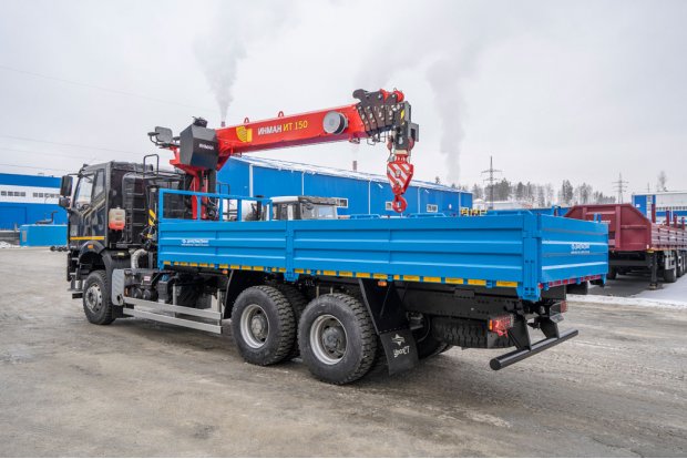 Автомобиль бортовой автомобиль с КМУ ИТ-150 УСТ 5453 FAW 3250 (6Х4), КБ 4800 