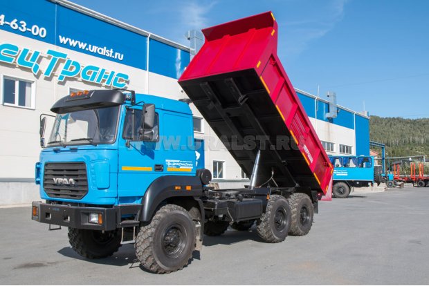 Самосвальный автомобиль 58312G Урал 55571 задняя разгрузка