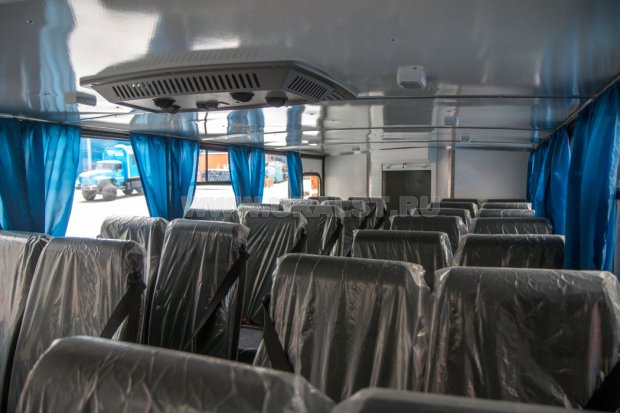 Салон вахтового автобуса
