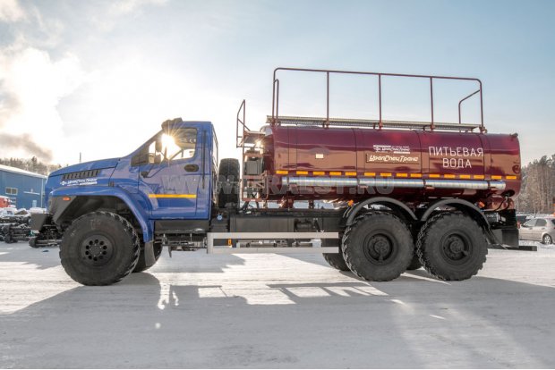 АВТОЦИСТЕРНЫ ДЛЯ ПИТЬЕВОЙ ВОДЫ АЦПТ-10-2НО УСТ 5453 Урал NEXT 4320-72Е5Г38 насос, обогрев