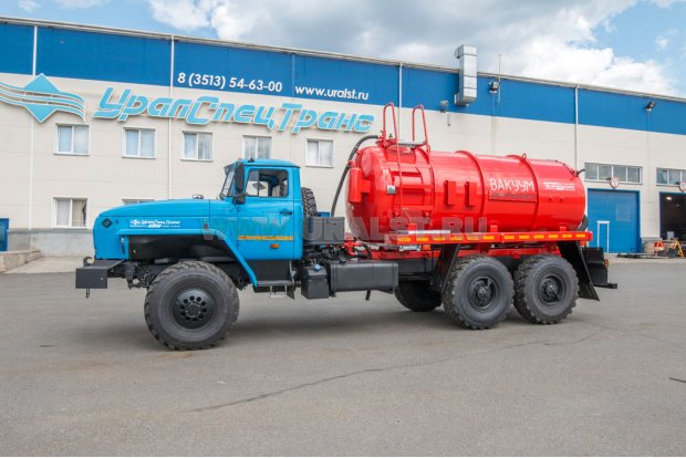 Автоцистерна вакуумная МВ-10 КО УСТ 5453 Урал NEXT 4320-60 наруж. шпанг.