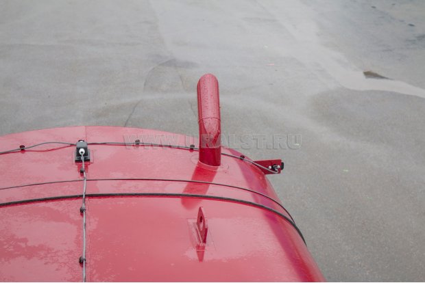 Обогрев емкости отработавшими газами