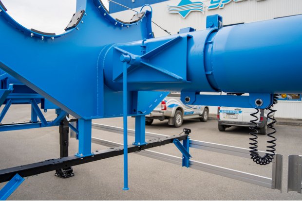 Механизм телескопирования полуприцепа опоровоза