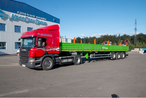 Полуприцеп бортовой ППБ 35Б-32Л-14К BPW УСТ 9465 тент