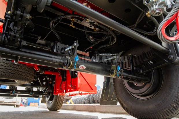 Рессорно-балансирная с реактивными штангами (центральный балансир)