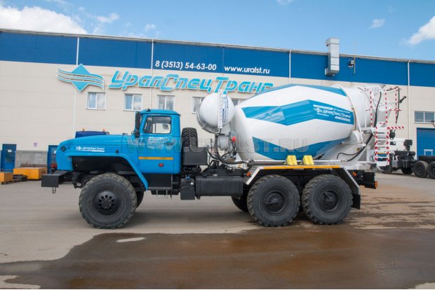 Автобетоносмеситель АБС 6ГП УСТ 54536G Урал 5557-60Е5 