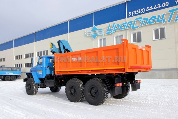 Урал самосвал 4320-72М с КМУ ИМ-95