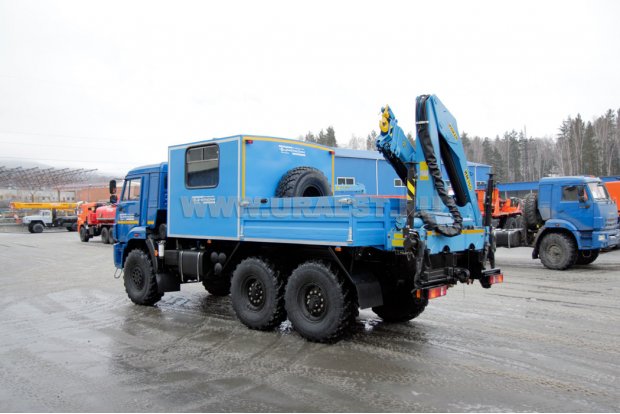 Камаз ГПА 43118-46 с краном-манипулятором ИМ-150