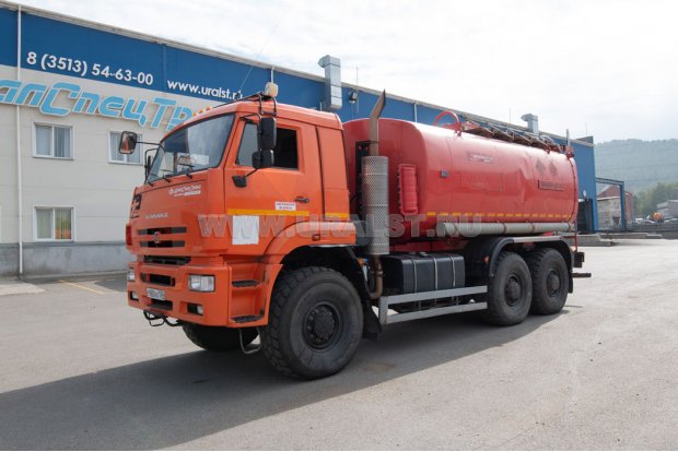 Автоцистерна для нефти АЦН-17Т УСТ 5453 Камаз 65224-53, термос, нерж (б/у)