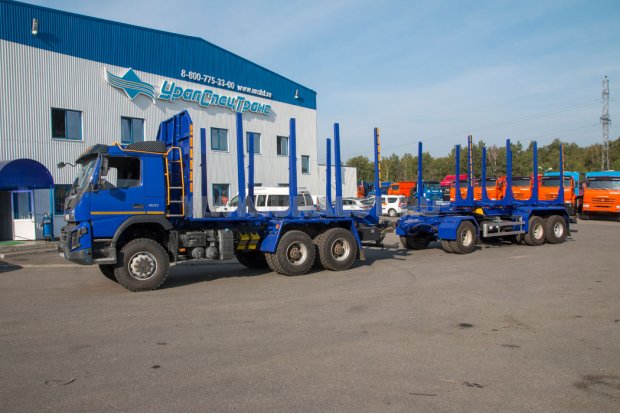 Сортиментовоз VOLVO FM-TRUCK + Прицеп-сортиментовоз ПСВ 25-34Д-7 BPW УСТ 94654J
