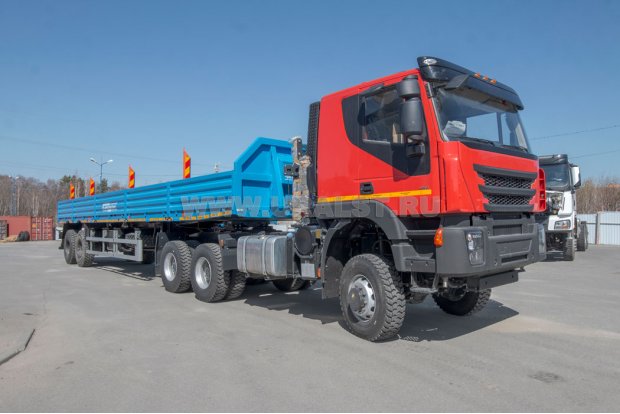 Тягач АМТ N.V. 632910 [шины 315-80R22.5] + Полуприцеп контейнеровоз ППК 27-24-12КБ 