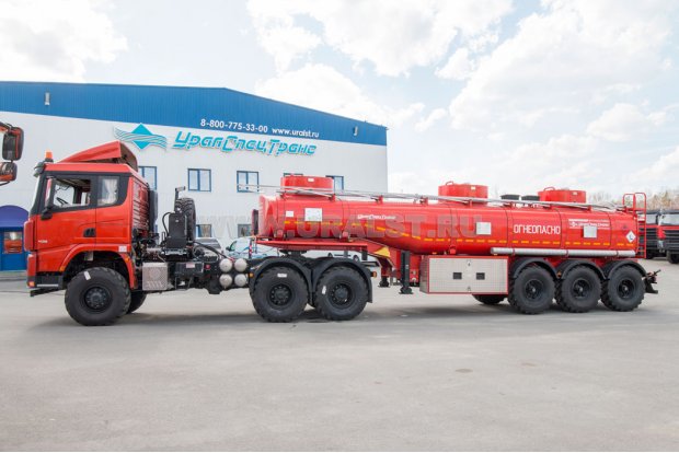 Полуприцеп цистерна ППЦ 26-32-3Н + Седельный тягач SHACMAN (ШАКМАН) SX42586V385