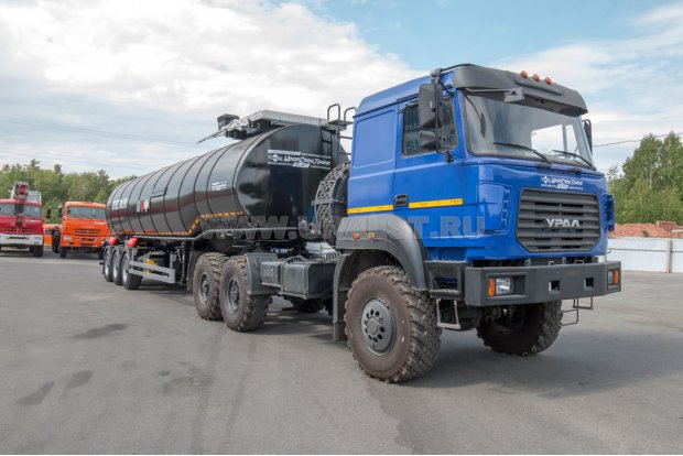 Полуприцеп цистерна ППЦН 38КТ-32Т УСТ + Седельный тягач Урал 44202
