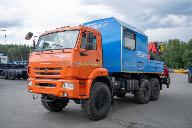 Автофургон АРОК с КМУ ИМ-150 УСТ Камаз 43118
