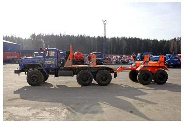 Трубоплетевозный автопоезд