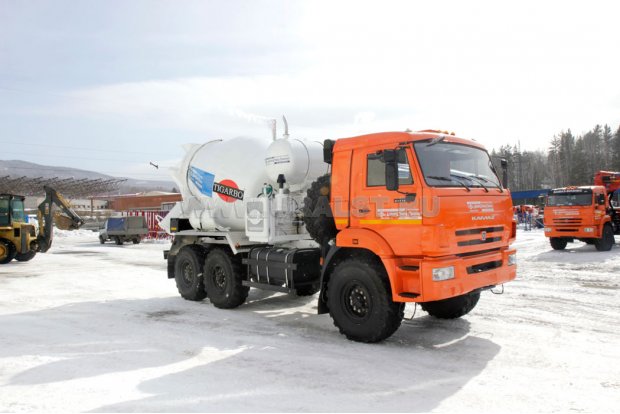 Бетоносмеситель 5АП на шасси Камаз