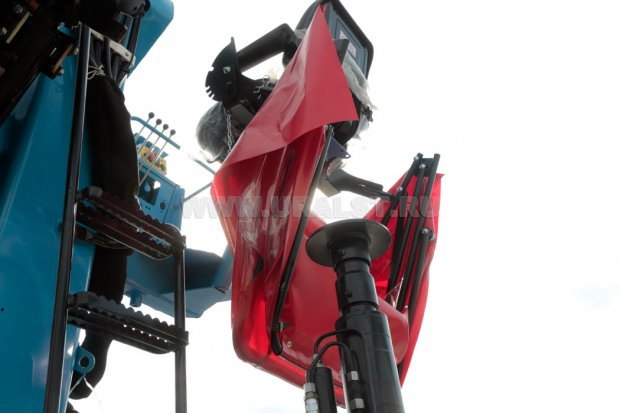 Место оператора КМУ на колонне