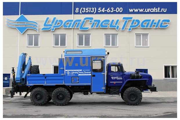 Фургон Урал с КМУ
