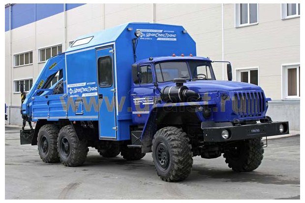 Фургон Урал с КМУ