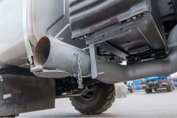 Обогрев цистерны и сливного крана выхлопными газами