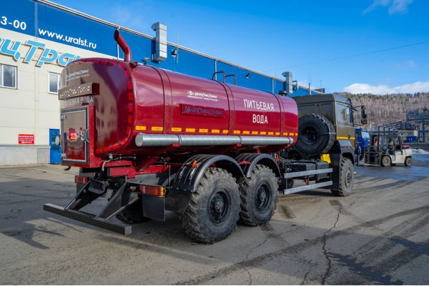Автоцистерна для питьевой воды АЦПТ-10НО УСТ 5453 Урал 4320-4971-58 сп.м. Евро-2 насос, обогрев