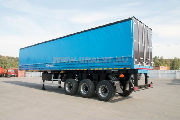 Полуприцеп бортовой ППБ 30Б-32-12 с тентом