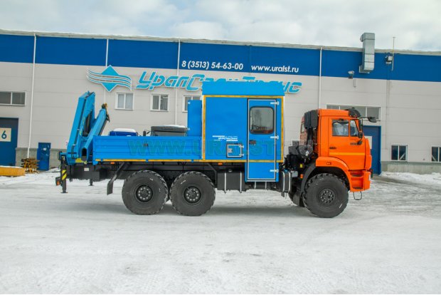 Автофургон ГПА с КМУ ИМ-150 УСТ 5453 Камаз 43118-50