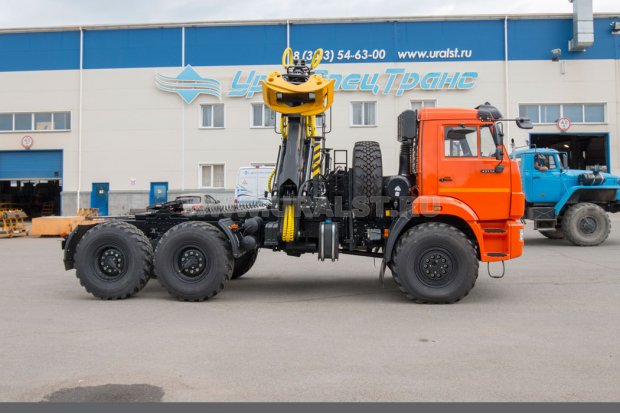 Седельный тягач с КМУ ОМТЛ-120-02 УСТ 5453 Камаз-43118-50