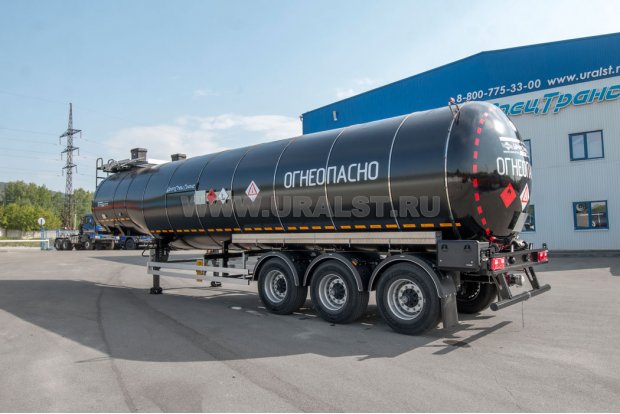 Полуприцеп цистерна битумовоз ППЦБ 38ТК-32 BPW высота ССУ 1450 мм