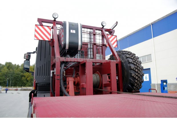 Оборудование буллитовозного автомобиля