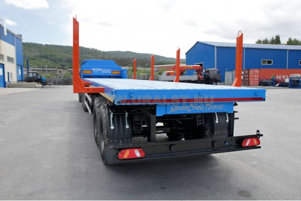 Полуприцеп бортовой ППБ 20Б-21-12К-01 с раздвинутыми кониками