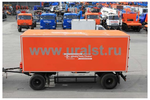 Прицеп-фургон для перевозки взрывчатых веществ