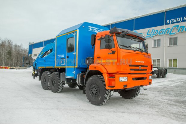Автофургон ГПА с КМУ ИМ-150 УСТ 5453 Камаз 43118-50