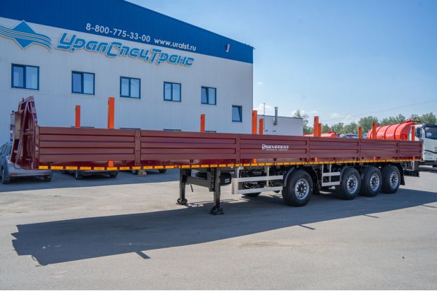 Полуприцеп бортовой ППБ 40Б-42ЛЛ-14К SEVEREST ССУ 1200, дисковые тормоза