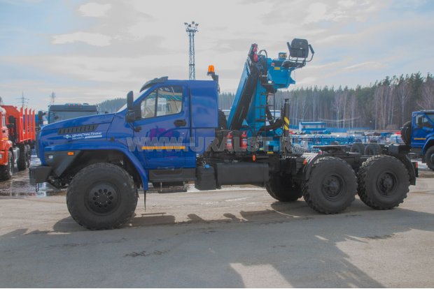 Седельный тягач с КМУ ИМ-180 УСТ 5453РU Урал NEXT 4320-6952-74Е5 